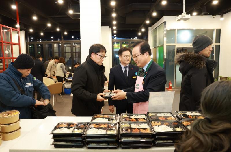 완주군, 산단 근로자 아침식사 지원 현장 소통