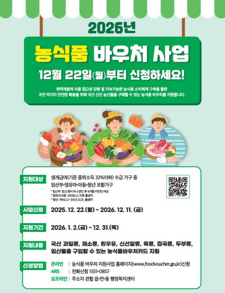 무주군 농식품 바우처 지원 사업 추진