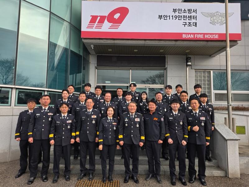 부안소방서, 2026년 상반기 전입자 신고식 개최
