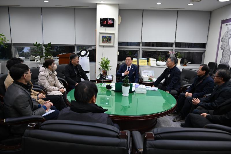 완주군의회 유의식 의장, 사회복지협의회와 소통 간담회 