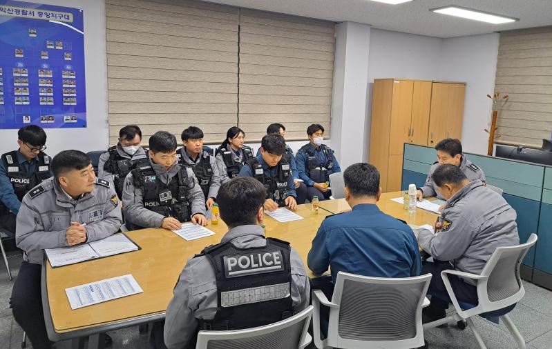 익산경찰, 교통사망사고예방과 현장경찰관 안전 확보 위한 지역관서 순회 간담회 나서 