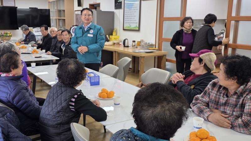 완주군의회 김재천 부의장, ‘현장 속으로’… 관내 경로당 71개소 순회 방문