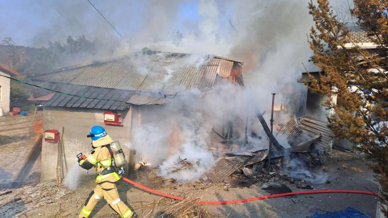 장수소방서, 설 명절 앞두고 화목보일러·아궁이 화재주의보