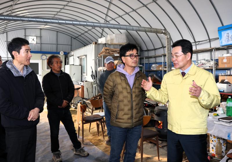 권익현 부안군수, 스마트팜 농업인 하우스 현장 방문 애로사항 청취
