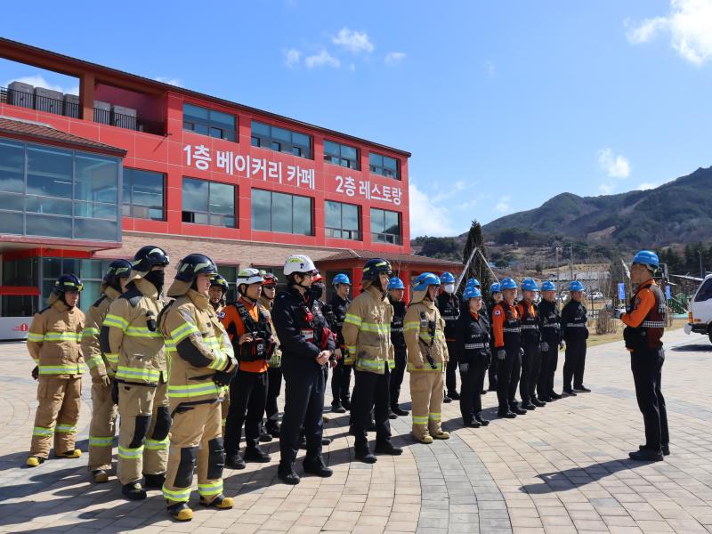 장수소방서, “각본은 없다, 오직 실전뿐”불시가동훈련 
