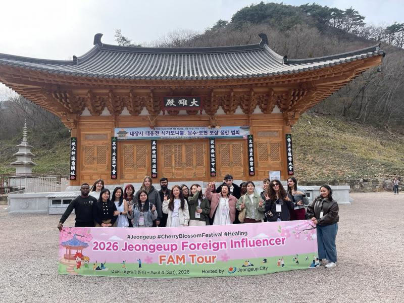 정읍시, 외국인 인플루언서 팸투어로 외국인 관광객 유치 기반 넓혀
