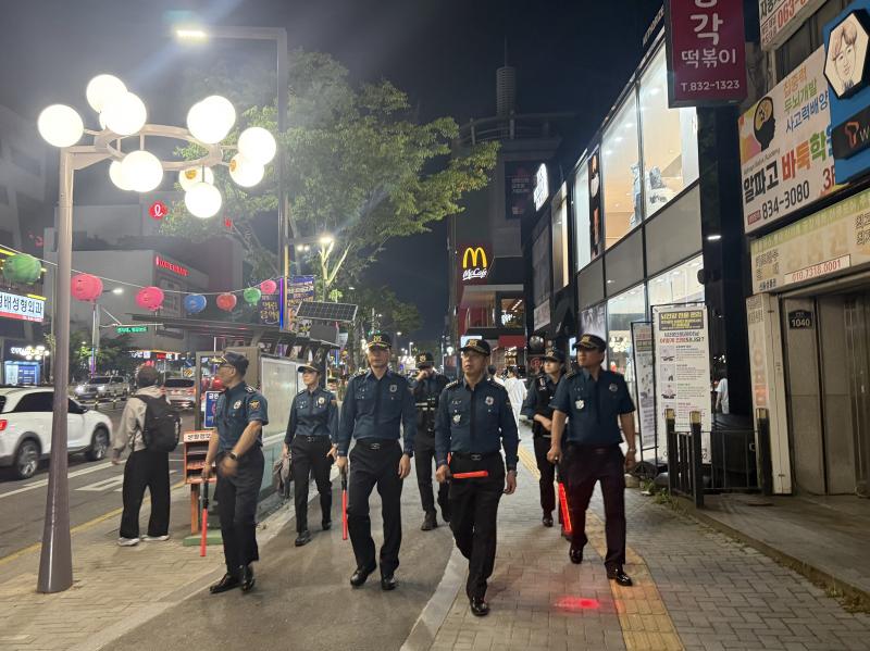 익산경찰서, 학원가 야간순찰 활동 벌여