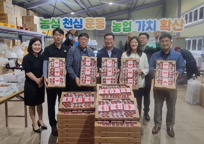 무주군 여름딸기 첫 출하