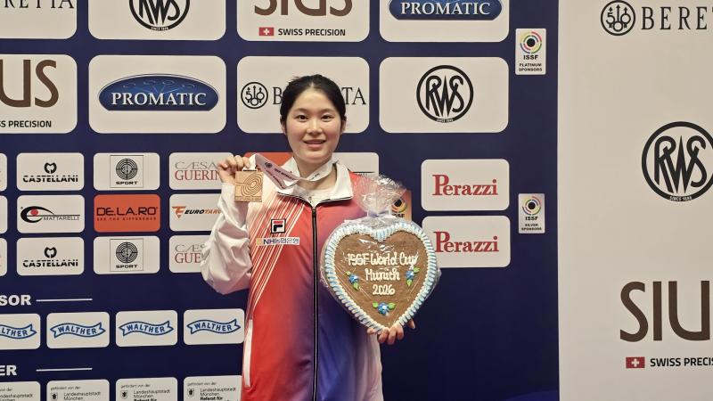 임실군청 사격팀 추가은 선수,ISSF 뮌헨 월드컵 동메달 획득