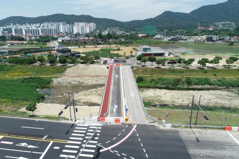 정읍시, 송령교 확장 공사 완료…11일 개통