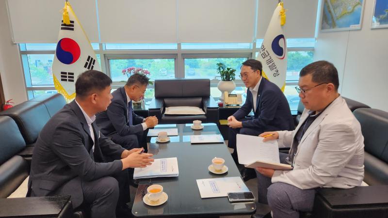 정성주 김제시장, 새만금개발청장 면담