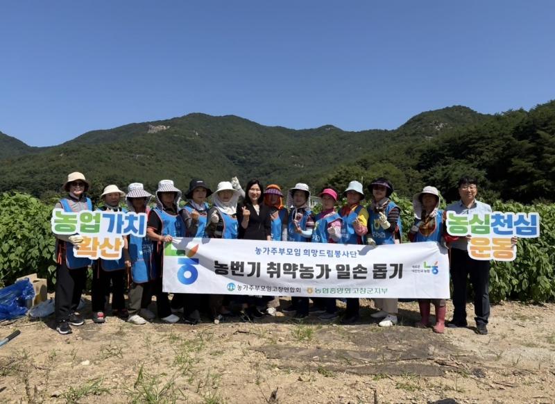 농협 고창군지부 농가주부모임고창연합회, 농번기 일손돕기