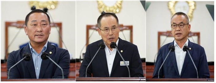 오승경, 김민완, 오상민의원 ‘3인 3색’ 지역 현안 해법 촉구