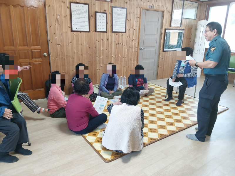 부안경찰서 하서파출소, 어르신 맞춤형 범죄예방 교육 진행
