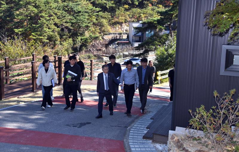 정성주 김제시장, 선암 자연휴양림 현장 점검
 