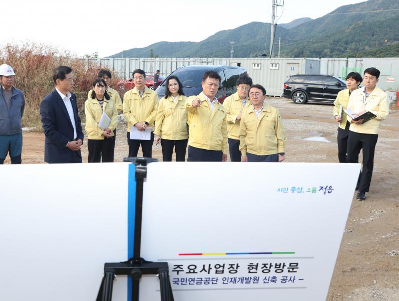 정읍시, 주요 사업장 현장행보 계속...“현장에서 사업 완성도 높인다”