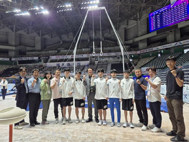 전북체고 체조, 전국체전 단체전 은메달