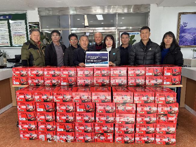 완주군 한누리새마을금고, 경천면에 라면 기탁 
