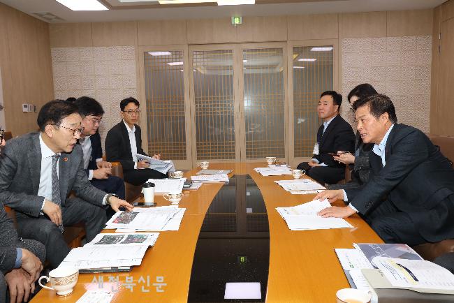 정읍이학수 시장 발품팔아 국비 58억 원 따냈다. 국토교통부 장관 면담으로 6대 핵심사업 탄력