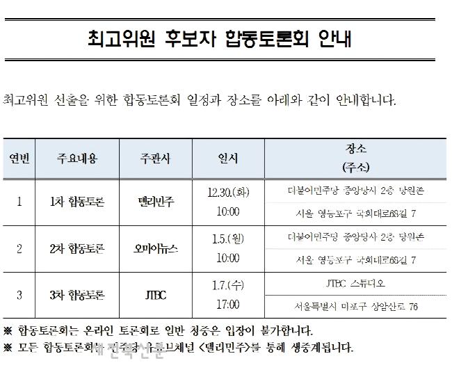 더불어민주당 최고위원 선거 중반전 돌입 5인 구도 속 계파 세대 메시지 경쟁 본격화      